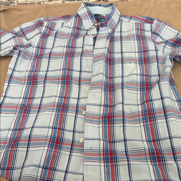 Chaps Other - Chaps Red and Blue Plaid Button-Down Shirt